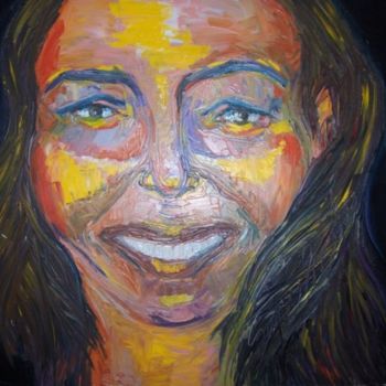 Painting titled "Risa" by Marcela, Original Artwork