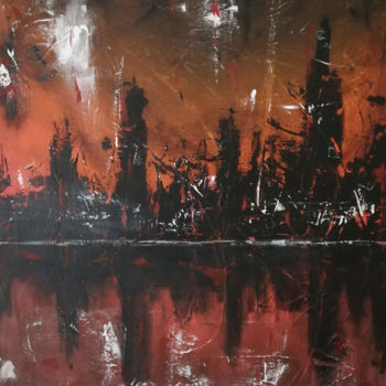 Pintura titulada "4" por Serdar Kisacik, Obra de arte original, Acrílico