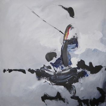 Pittura intitolato "Le Taï Chi, le pas" da Serge Sarrat, Opera d'arte originale, Acrilico