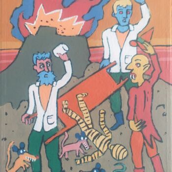 Malerei mit dem Titel "SAS prince Malko. "…" von Serge Voulouzan, Original-Kunstwerk, Acryl