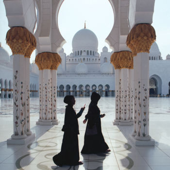 Fotografie mit dem Titel "The Mosque (Framed)…" von Serge Horta, Original-Kunstwerk, Analog Fotografie