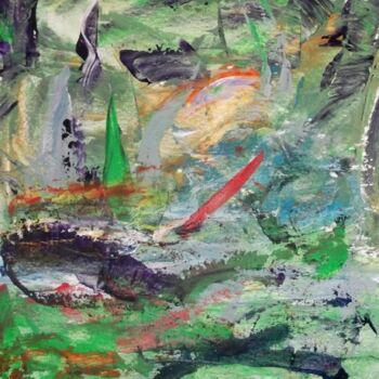 Peinture intitulée "green-regatta.jpg" par Sergej Jakovlev, Œuvre d'art originale