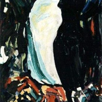 Pintura intitulada "Black Beauty" por Sergej Jakovlev, Obras de arte originais, Óleo