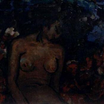Painting titled "Meditation" by Sergej Jakovlev, Original Artwork, Oil
