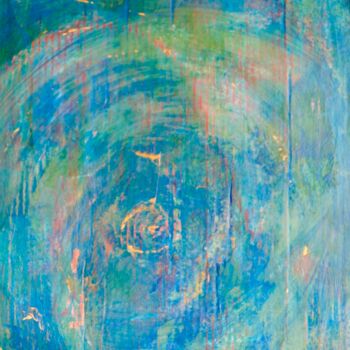 Malerei mit dem Titel "ellipsoïde" von Serge Leroux, Original-Kunstwerk, Acryl Auf Andere starre Platte montiert