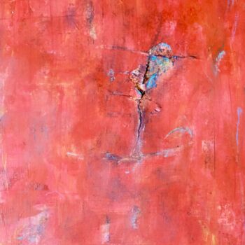 绘画 标题为“Red Rose Land” 由Serge Leroux, 原创艺术品, 丙烯