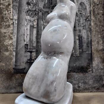 Sculpture titled "Надежда" by Sergey Davidovsky, Original Artwork, Stone