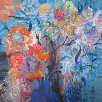 "Flowers on the Wind" başlıklı Tablo Sergey Kostin tarafından, Orijinal sanat, Akrilik