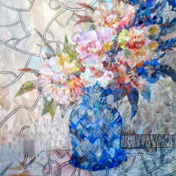 Pintura titulada "Morning Bouquet" por Sergey Kostin, Obra de arte original, Acrílico