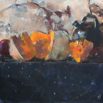 Malerei mit dem Titel "Still life with pum…" von Sergey Sovkov, Original-Kunstwerk, Acryl