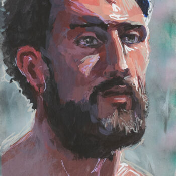 Картина под названием "Portrait of Marco" - Sergey Sovkov, Подлинное произведение искусства, Акрил