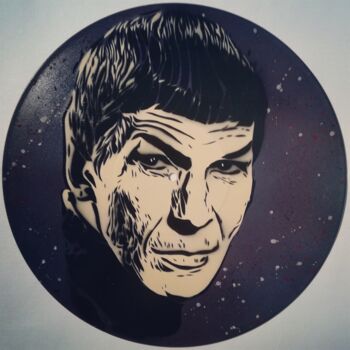 Картина под названием "Spock" - Sérgio Clemente, Подлинное произведение искусства, Рисунок распылителем краски