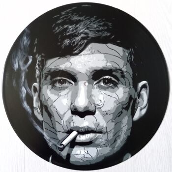 Pittura intitolato "Thomas Shelby" da Sérgio Clemente, Opera d'arte originale, Spray