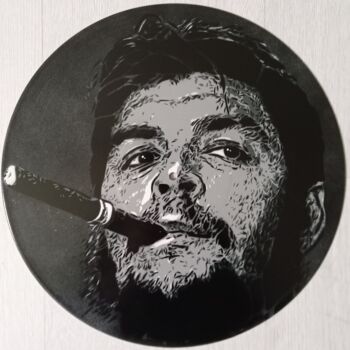 Painting titled "Che Guevara" by Sérgio Clemente, Original Artwork, Acrylic