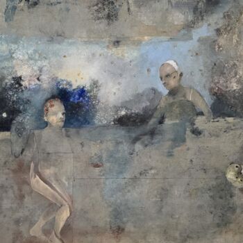 Pintura intitulada "La forme humaine n'…" por Sergio Padovani, Obras de arte originais, Óleo Montado em Outro painel rígido