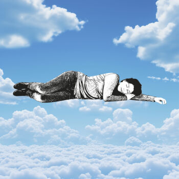 Grafika cyfrowa / sztuka generowana cyfrowo zatytułowany „sleep” autorstwa Sergio Ros, Oryginalna praca, Kolaż cyfrowy