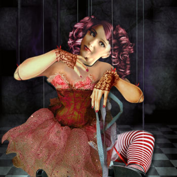 数字艺术 标题为“Puppet on a string” 由Sergio, 原创艺术品, 数字油画