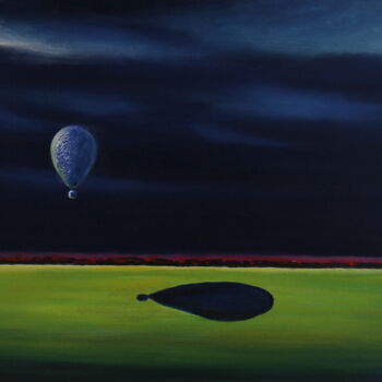 Schilderij getiteld "Baloon series-4" door Serguei Borodouline, Origineel Kunstwerk, Olie