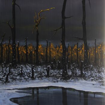 Pintura titulada "Last Gleam" por Serguei Borodouline, Obra de arte original, Acrílico