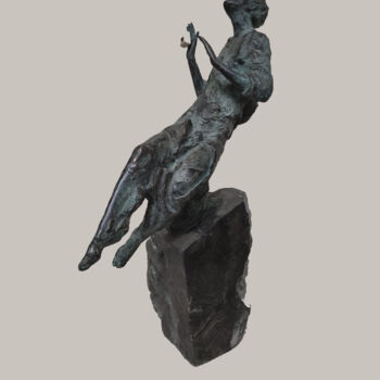 Sculptuur getiteld "All Seeing Eye" door Serhii Brylov, Origineel Kunstwerk, Bronzen