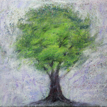 제목이 "Tree of Life"인 미술작품 Serhii Cherniakovskyi로, 원작, 기름 나무 들것 프레임에 장착됨