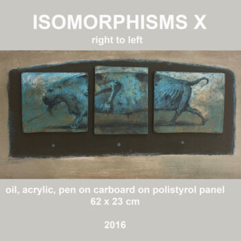 Painting titled "ISOMORPHISMS X" by Sergii Shkoliar, Original Artwork, Acrylic Mounted on Other rigid panel