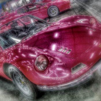 Fotografie mit dem Titel "Dino Ferrari 246GT…" von Stephan Serris, Original-Kunstwerk, Manipulierte Fotografie