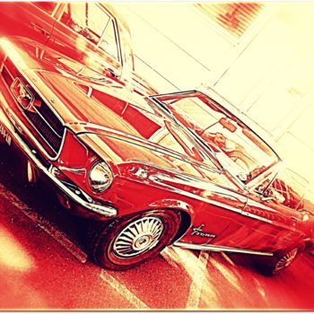 Fotografía titulada "Ford Mustang Color…" por Stephan Serris, Obra de arte original, Fotografía manipulada