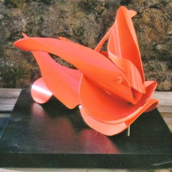 Sculpture titled "Sculpture abstraite…" by Servin, Original Artwork, Plastic