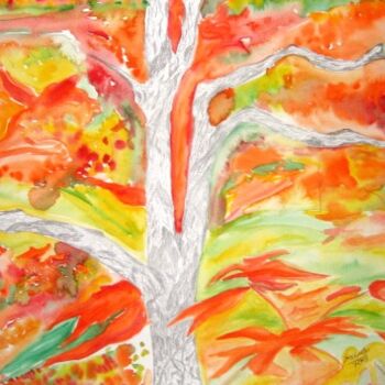 Digital Arts titled "Autumnscape" by Sesha, Original Artwork, Oil