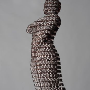 Escultura titulada "Laminate" por Seungwoo Kim, Obra de arte original, Acero inoxidable