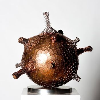 Escultura titulada "Laminate II" por Seungwoo Kim, Obra de arte original, Acero inoxidable
