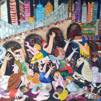 Pintura titulada "The Night of the Va…" por Shahid Zuberi, Obra de arte original, Acrílico