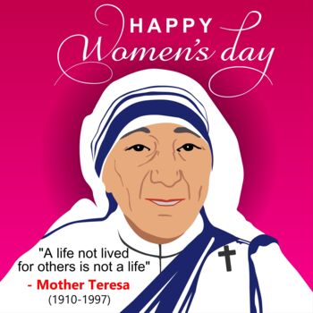 Digitale Kunst getiteld "Mother Teresa" door Shamim Shaikh, Origineel Kunstwerk, 2D Digital Work