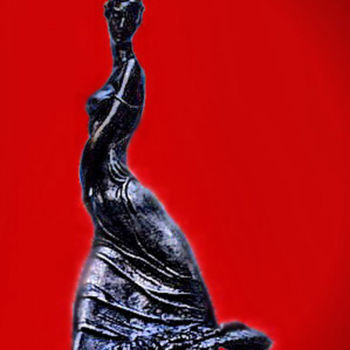 Sculptuur getiteld "flamenco" door Shanaro, Origineel Kunstwerk, Metalen