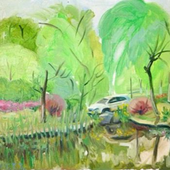 Malerei mit dem Titel "May Day" von Shanlin Shu, Original-Kunstwerk, Öl