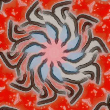 Arts numériques intitulée "Blossoming Energy" par Shanny Ask Lasasa, Œuvre d'art originale, Peinture numérique