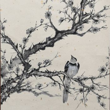 "LE PRINTEMPS SUR LE…" başlıklı Tablo Meili Mao tarafından, Orijinal sanat, Mürekkep