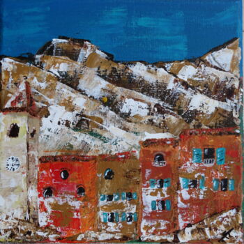 Pintura titulada "Village provençal" por Sibylle Jauffret, Obra de arte original, Acrílico