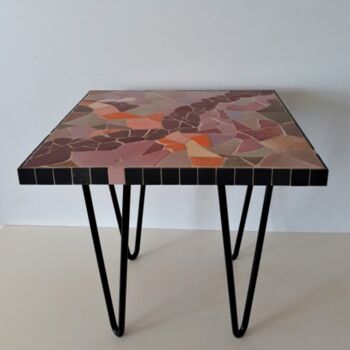Design titled "Table basse en émau…" by Signature Mosaique ®, Original Artwork, Furniture
