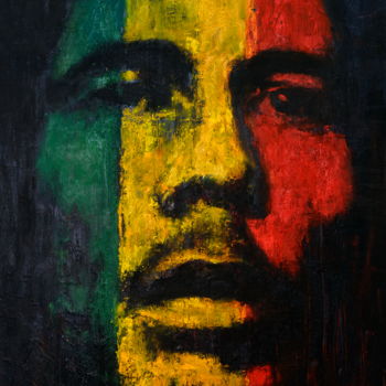 Painting titled "Marley" by Singer, Original Artwork, Oil