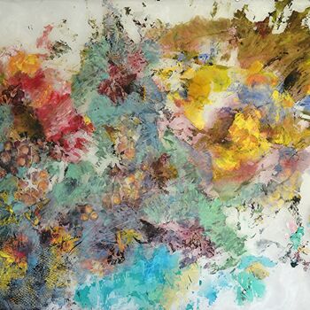 Картина под названием "Splashes" - Silvia Hoffmann, Подлинное произведение искусства, Акрил