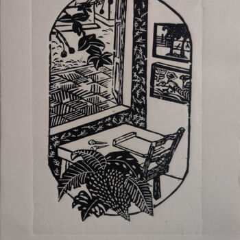 Obrazy i ryciny zatytułowany „Mi taller” autorstwa Silvia Valdano, Oryginalna praca, Drzeworytnictwo