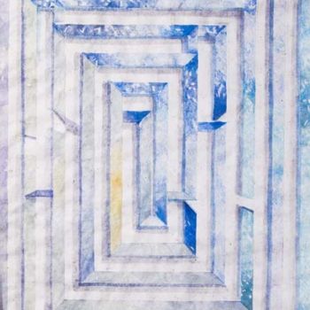 Painting titled "labirinto" by Silvia Benfenati, Original Artwork, Other
