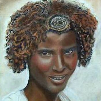 Peinture intitulée "Ethiopienne" par Sim13, Œuvre d'art originale