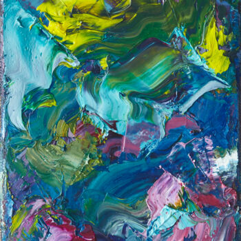 Ζωγραφική με τίτλο "Colourscape 9" από Simon Findlay, Αυθεντικά έργα τέχνης, Λάδι