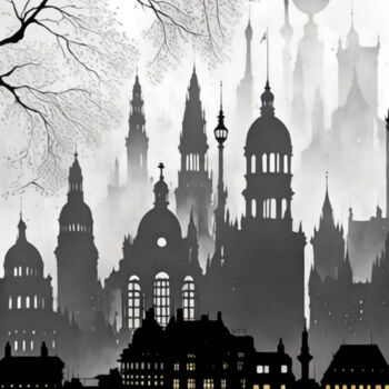 Digital Arts titled "berlin germany" by Simon Levin, Original Artwork, Digital Painting