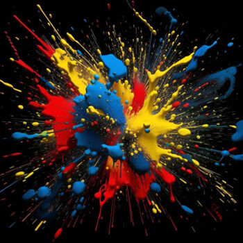 Digital Arts με τίτλο "color and energy ar…" από Simon Levin, Αυθεντικά έργα τέχνης, Ψηφιακή ζωγραφική