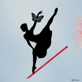 Grafika cyfrowa / sztuka generowana cyfrowo zatytułowany „Ballerina-2. Балери…” autorstwa Olga Simonova, Oryginalna praca, F…