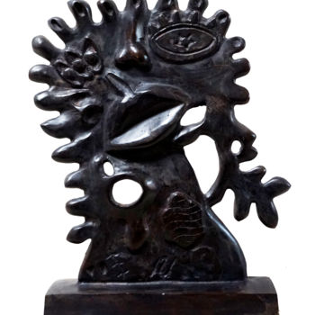 Sculpture titled "Pog-Sada  (Jeune fi…" by Sinkié., Original Artwork, Bronze